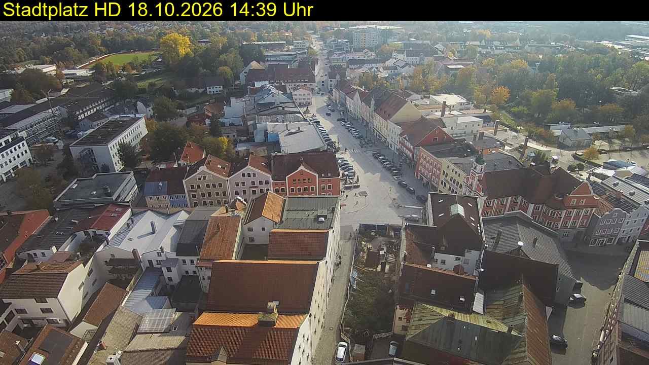 Archiv Foto Webcam Stadtplatz Eggenfelden