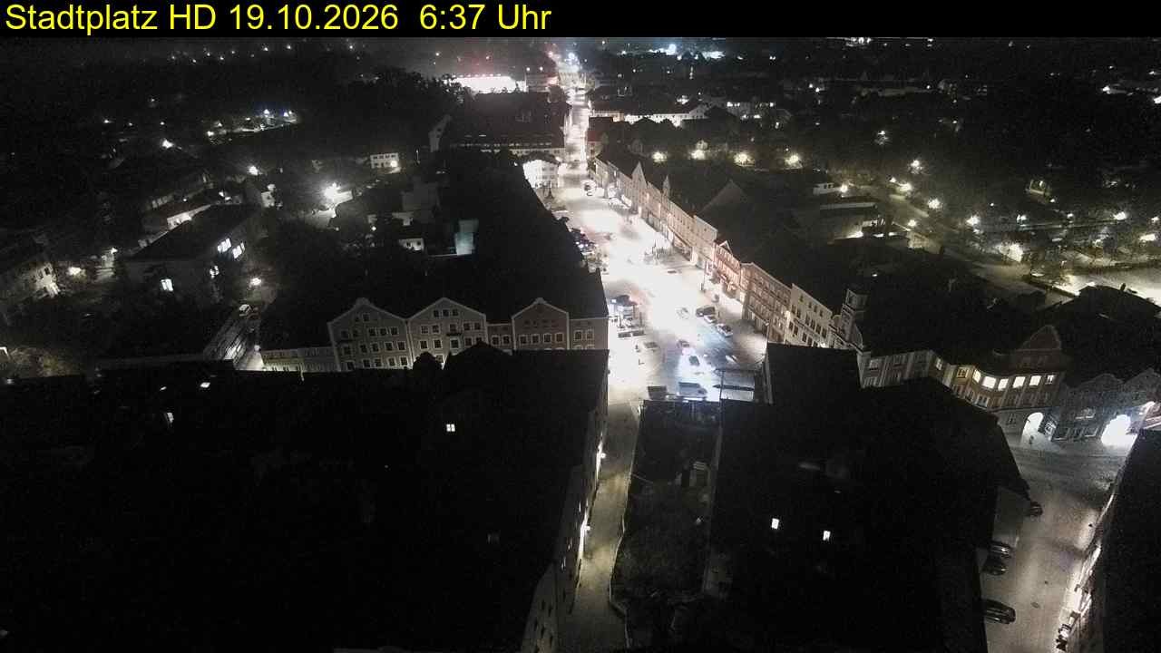 Archived image Webcam Town Square in Eggenfelden
