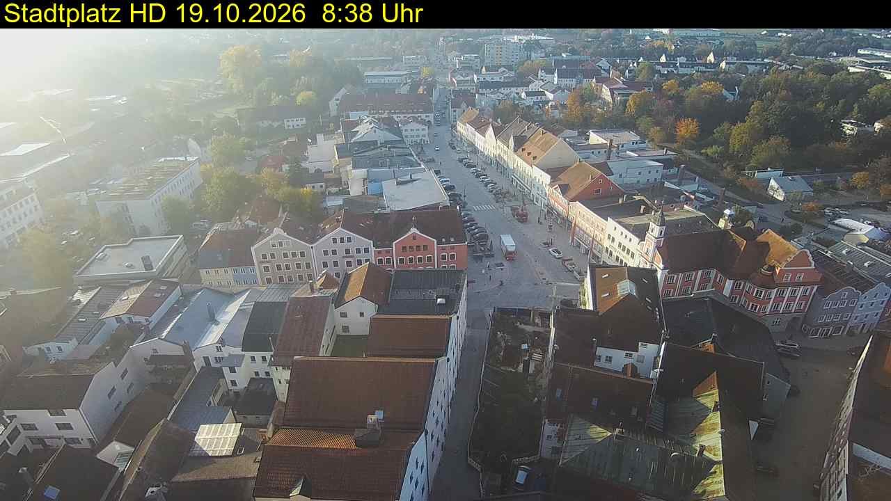 Archived image Webcam Town Square in Eggenfelden
