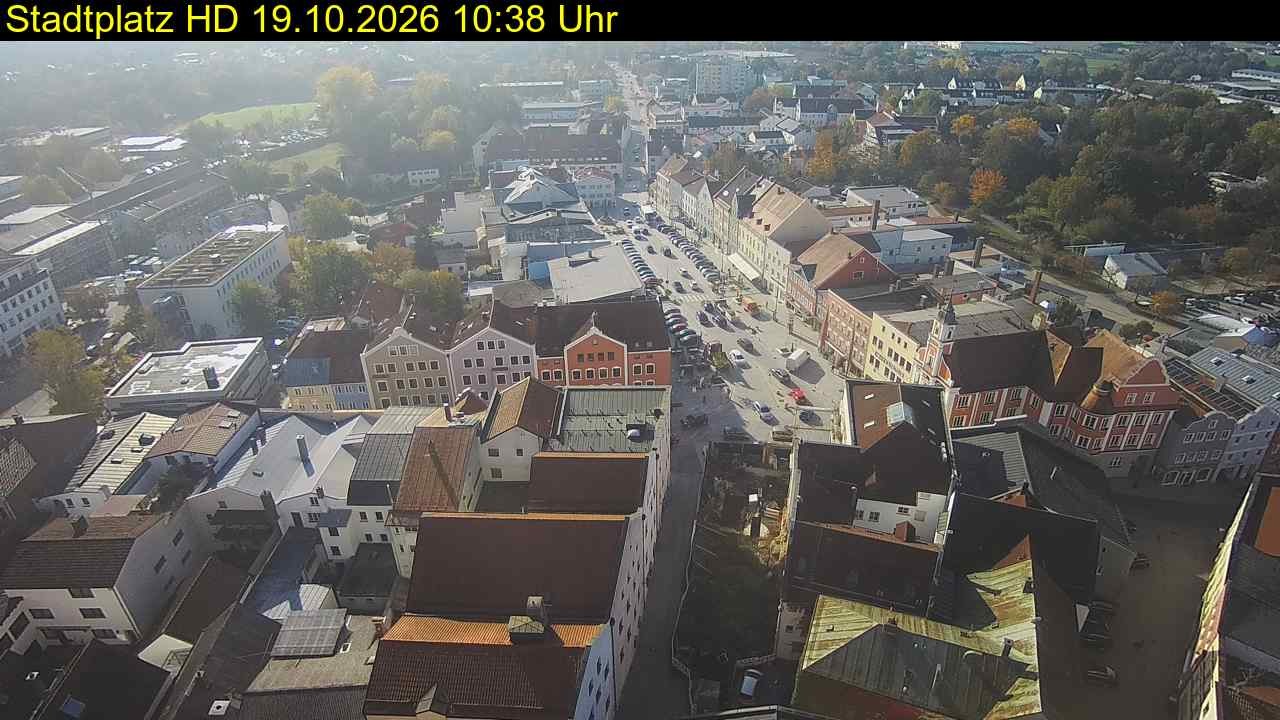 Archived image Webcam Town Square in Eggenfelden
