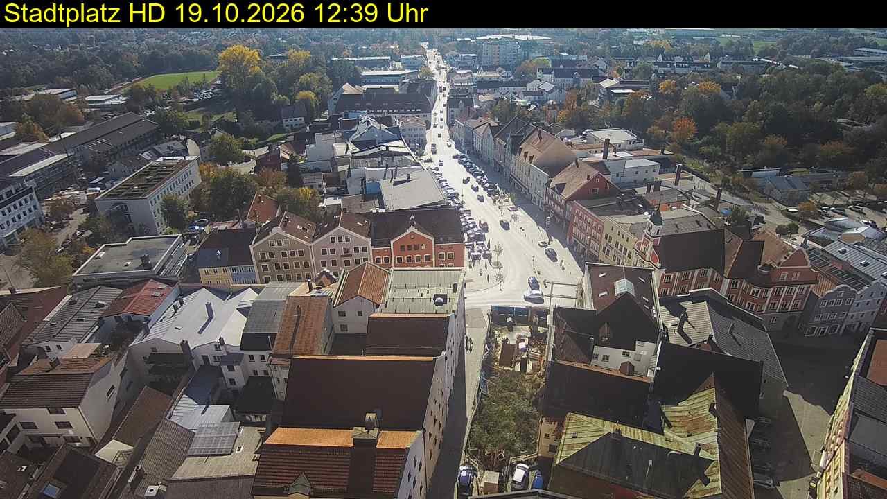 Archived image Webcam Town Square in Eggenfelden