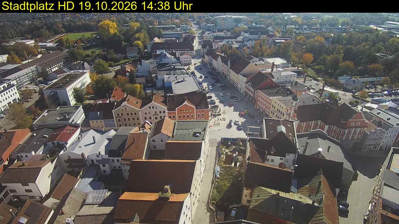 Archived image Webcam Town Square in Eggenfelden