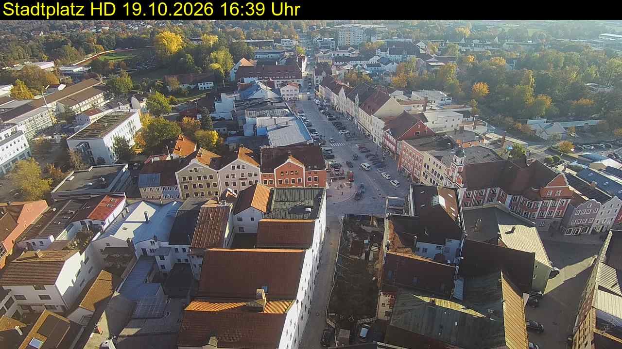 Archived image Webcam Town Square in Eggenfelden