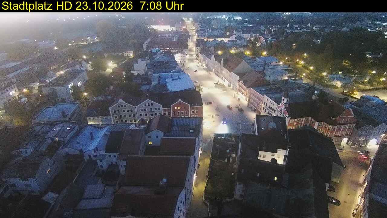 Archived image Webcam Town Square in Eggenfelden