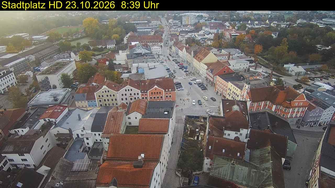 Archived image Webcam Town Square in Eggenfelden