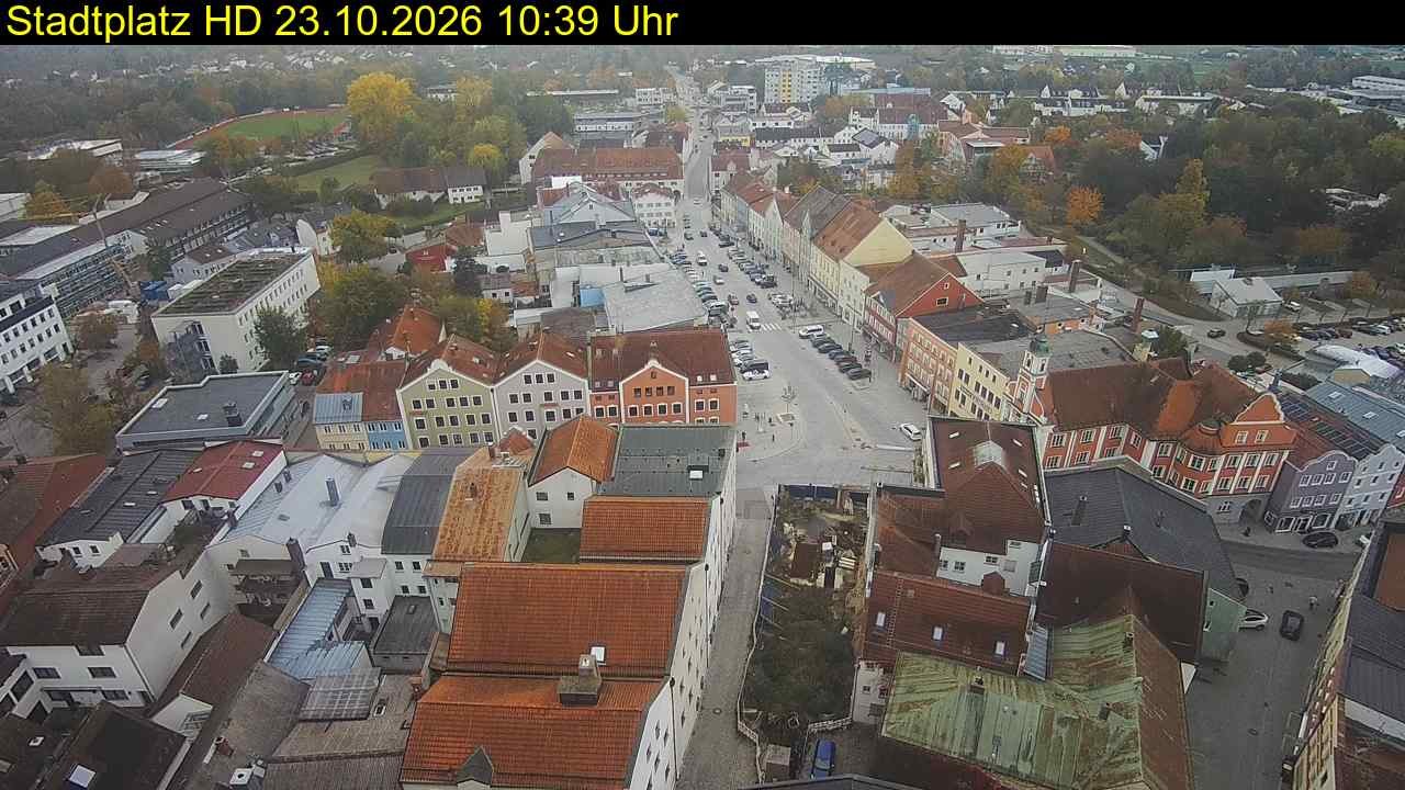 Archived image Webcam Town Square in Eggenfelden