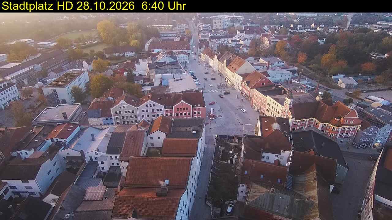 Archiv Foto Webcam Stadtplatz Eggenfelden