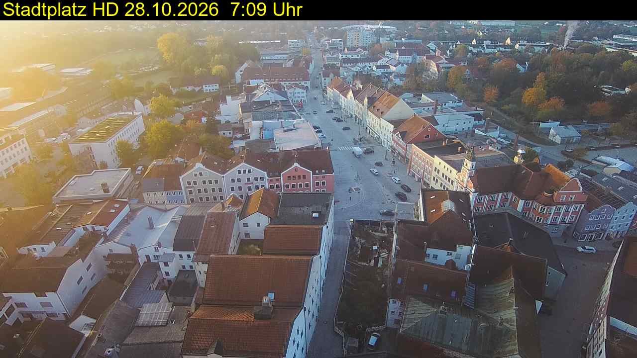 Archiv Foto Webcam Stadtplatz Eggenfelden