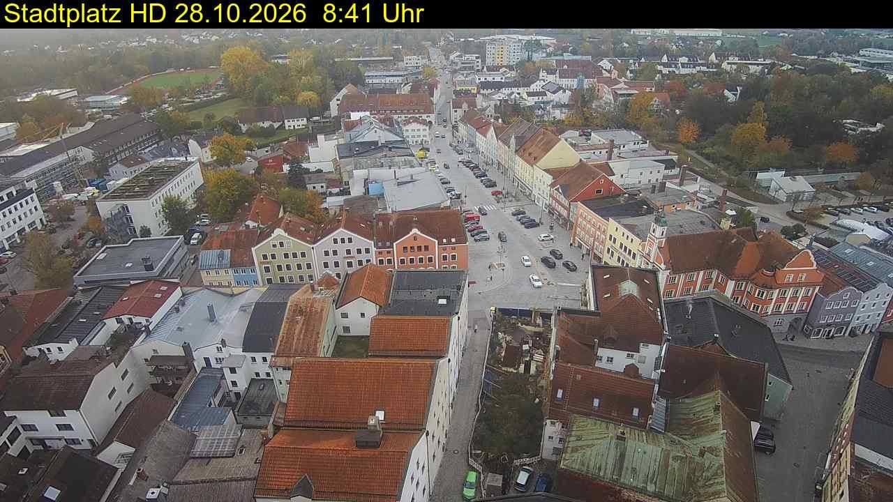 Archiv Foto Webcam Stadtplatz Eggenfelden