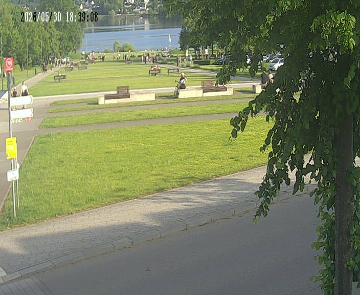 Archived image Webcam Koerbecke: View Lake Moehnesee