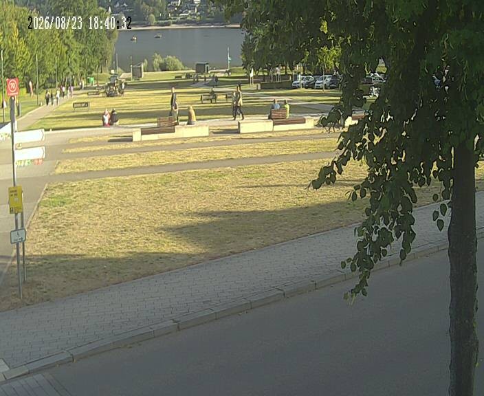Archived image Webcam Koerbecke: View Lake Moehnesee