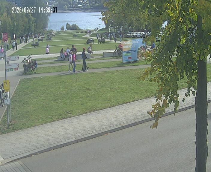 Archiv Foto Webcam Körbecke: Seetreppe Möhnesee