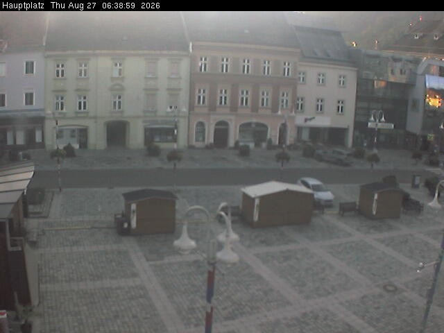 Archived image Webcam View towards main square, Judenburg, Styria (Austria)