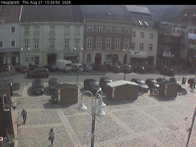 Archived image Webcam View towards main square, Judenburg, Styria (Austria)