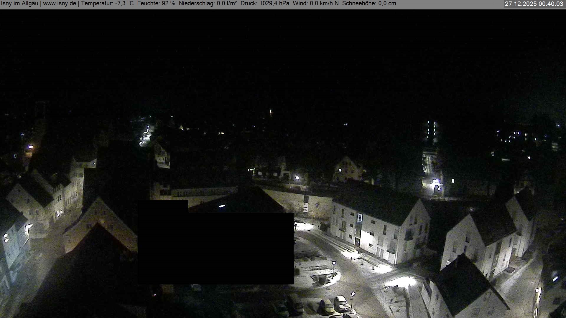 Archiv Foto Webcam Isny im Allgäu - Blick auf die Kirche St. Maria