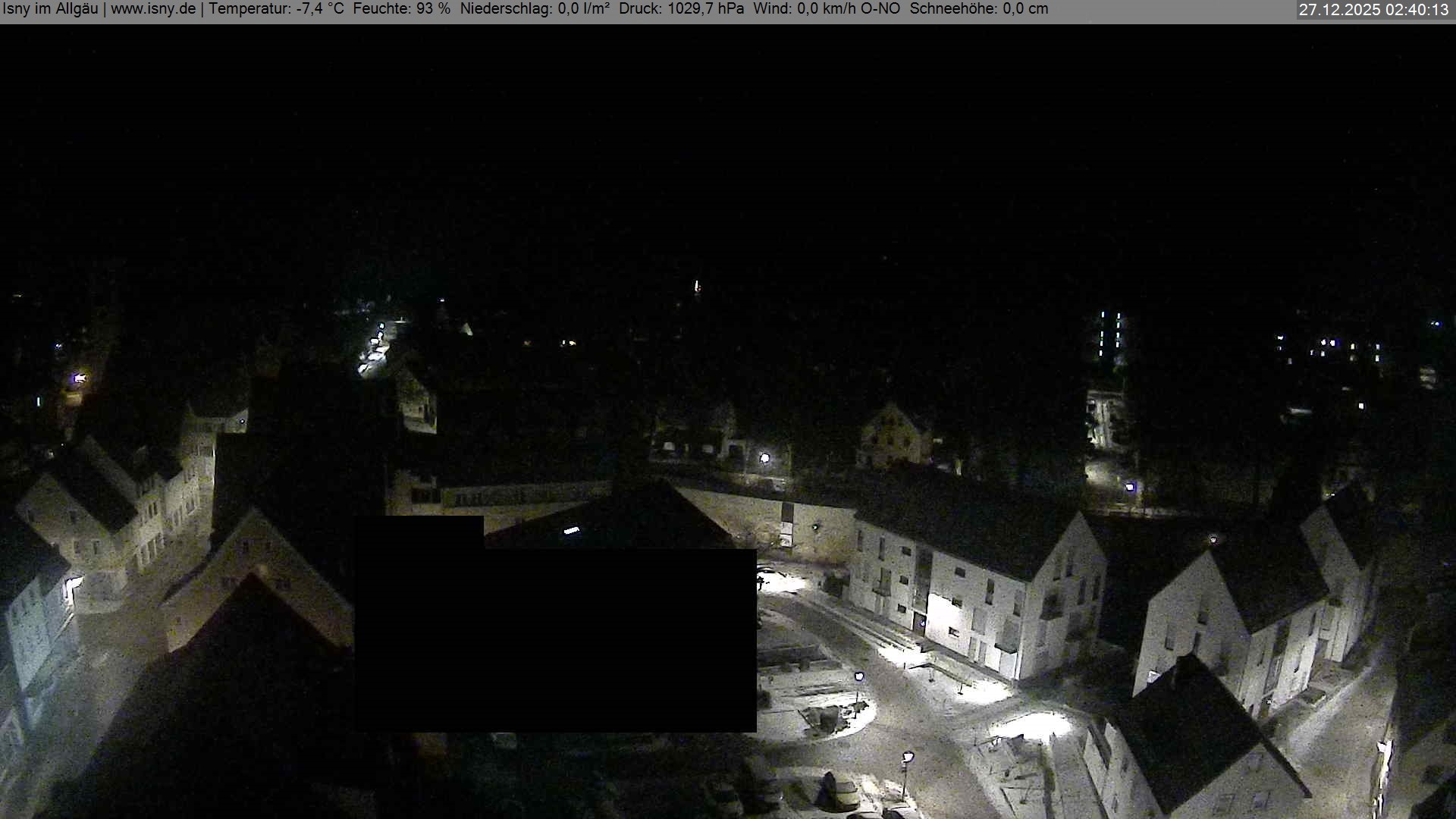Archiv Foto Webcam Isny im Allgäu - Blick auf die Kirche St. Maria