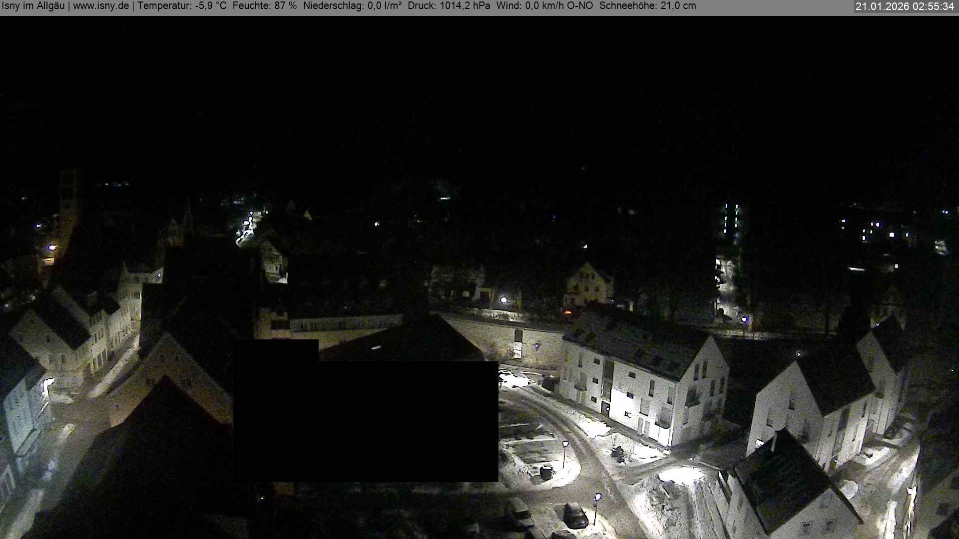 Archiv Foto Webcam Isny im Allgäu - Blick auf die Kirche St. Maria