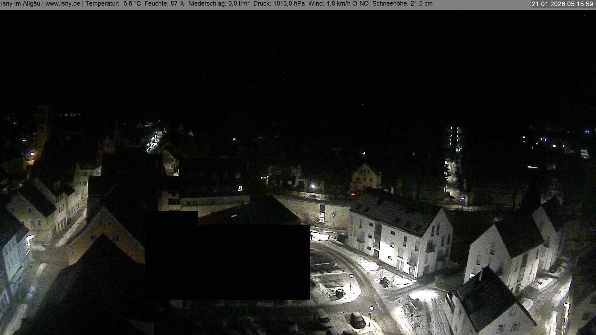 Archiv Foto Webcam Isny im Allgäu - Blick auf die Kirche St. Maria