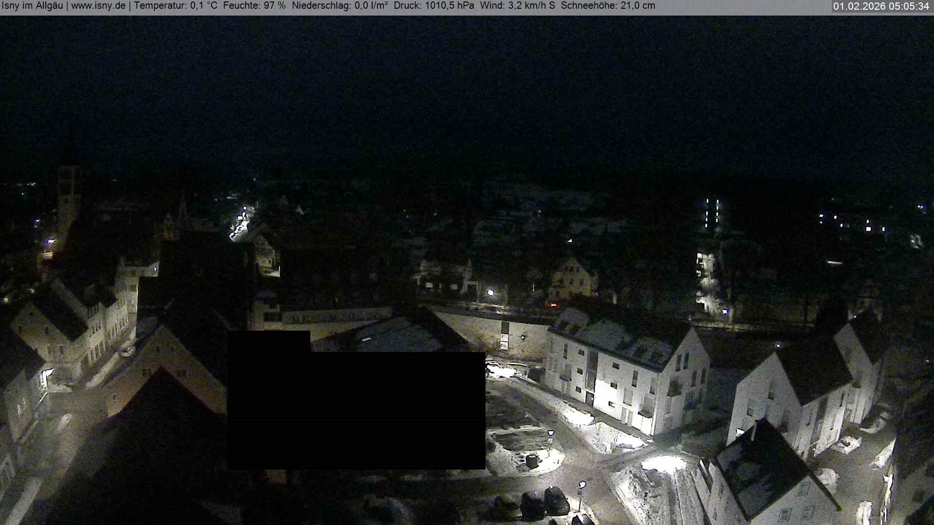Archiv Foto Webcam Isny im Allgäu - Blick auf die Kirche St. Maria