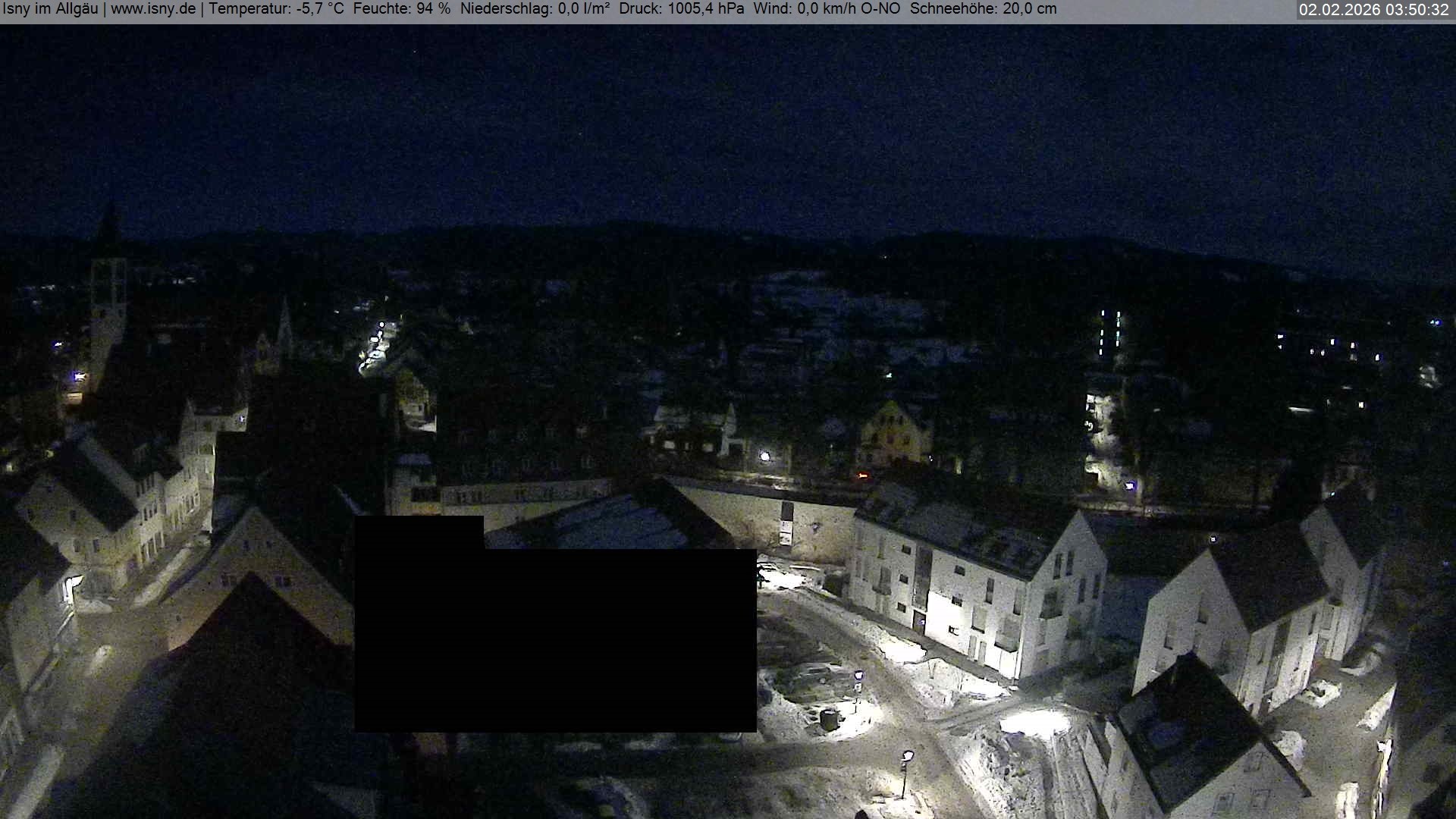 Archiv Foto Webcam Isny im Allgäu - Blick auf die Kirche St. Maria