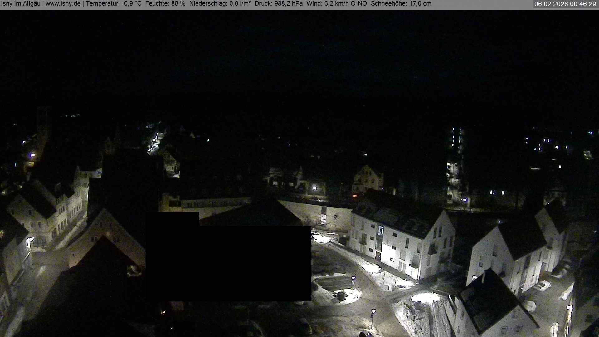 Archiv Foto Webcam Isny im Allgäu - Blick auf die Kirche St. Maria