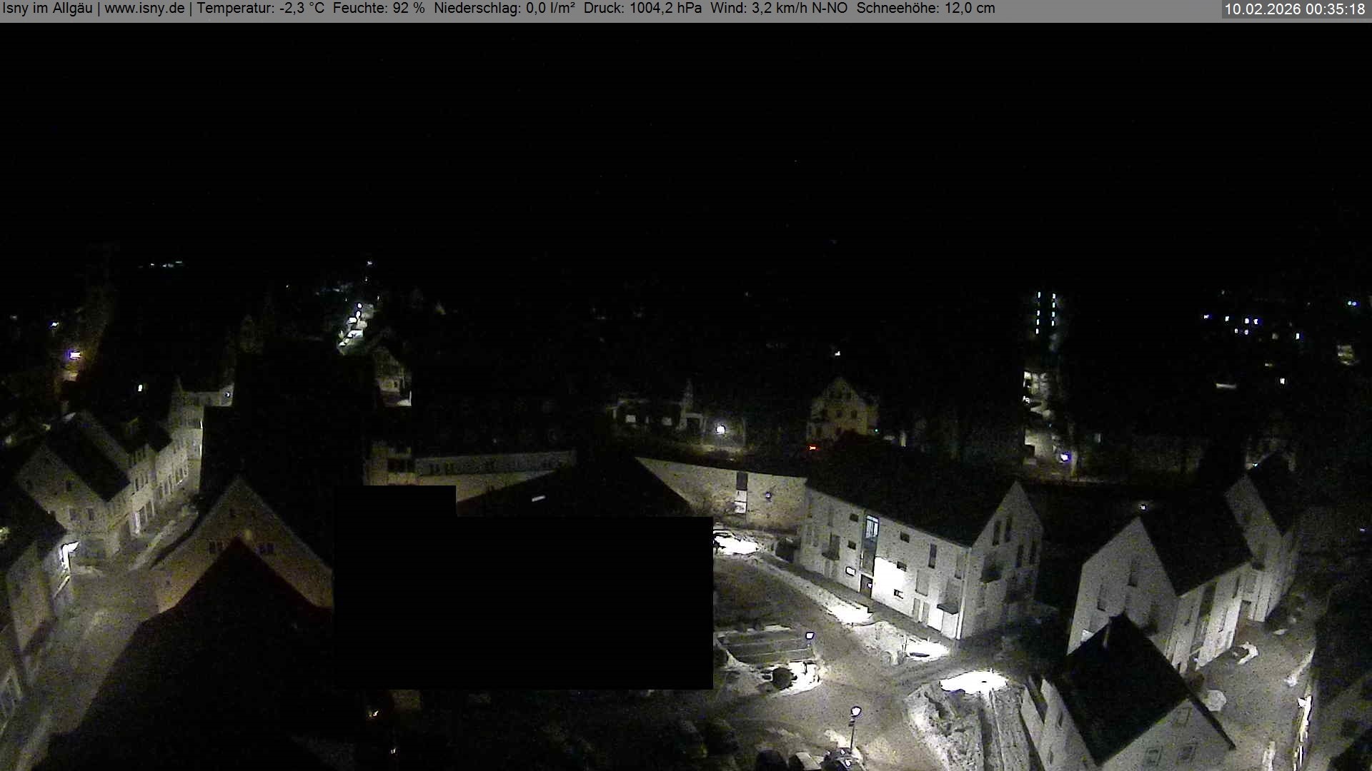 Archiv Foto Webcam Isny im Allgäu - Blick auf die Kirche St. Maria