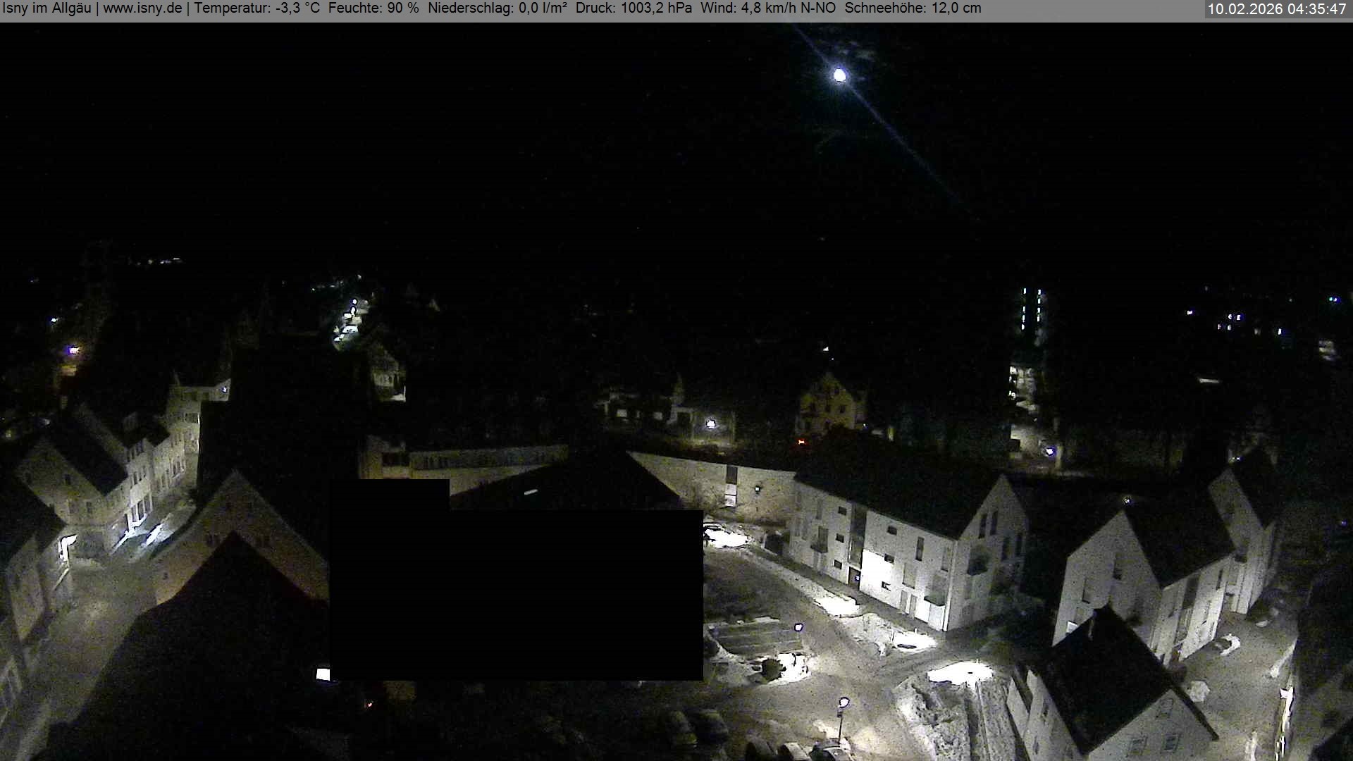 Archiv Foto Webcam Isny im Allgäu - Blick auf die Kirche St. Maria