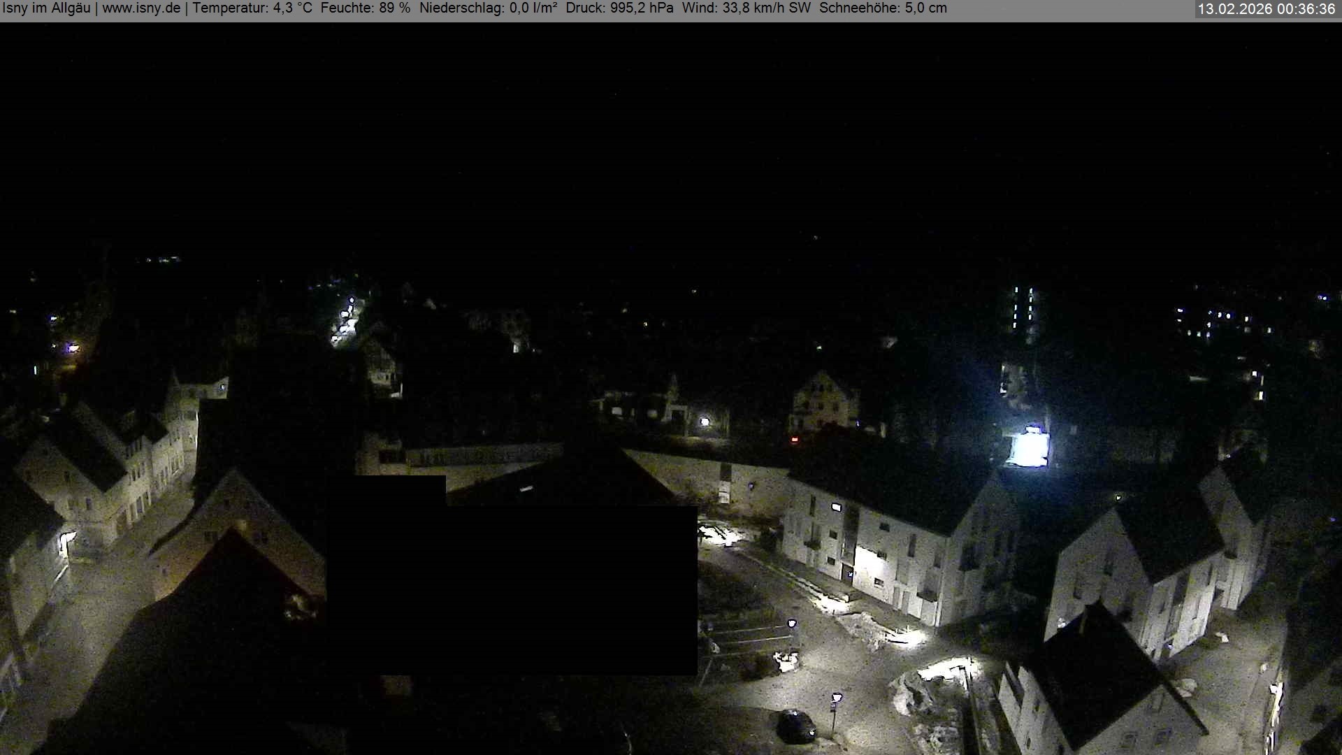 Archiv Foto Webcam Isny im Allgäu - Blick auf die Kirche St. Maria