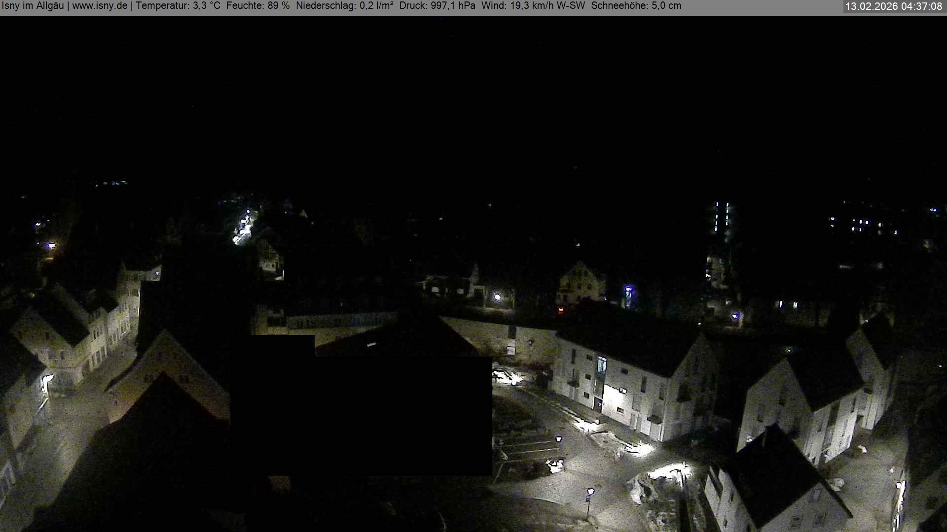 Archiv Foto Webcam Isny im Allgäu - Blick auf die Kirche St. Maria