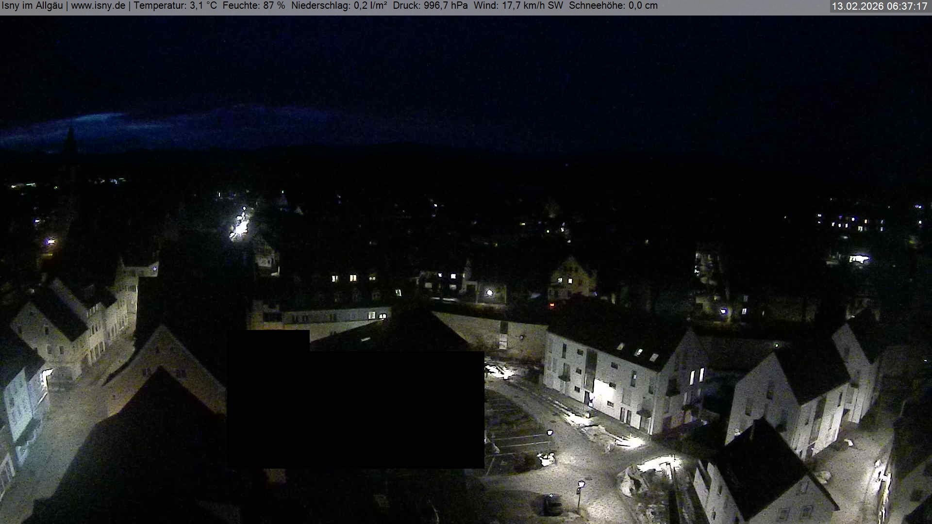 Archiv Foto Webcam Isny im Allgäu - Blick auf die Kirche St. Maria