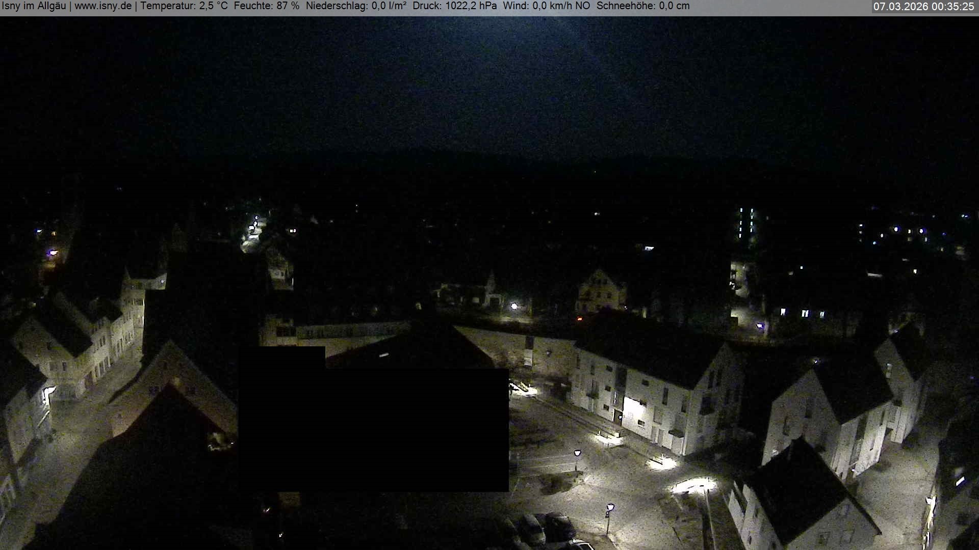 Archiv Foto Webcam Isny im Allgäu - Blick auf die Kirche St. Maria