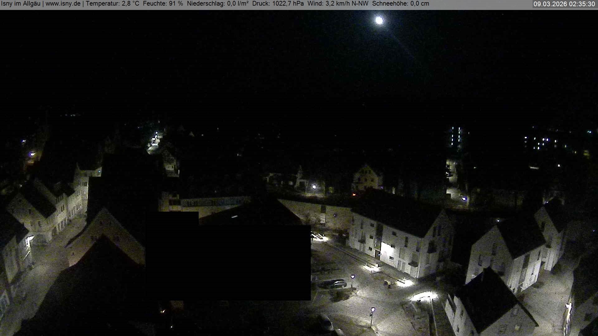 Archiv Foto Webcam Isny im Allgäu - Blick auf die Kirche St. Maria