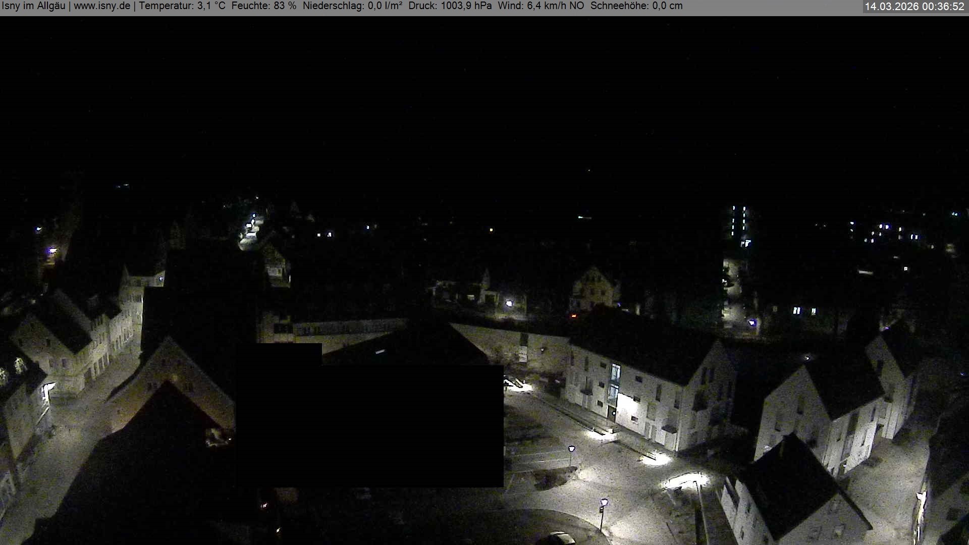 Archiv Foto Webcam Isny im Allgäu - Blick auf die Kirche St. Maria