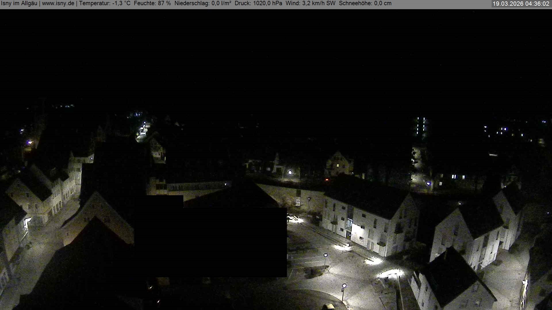 Archiv Foto Webcam Isny im Allgäu - Blick auf die Kirche St. Maria