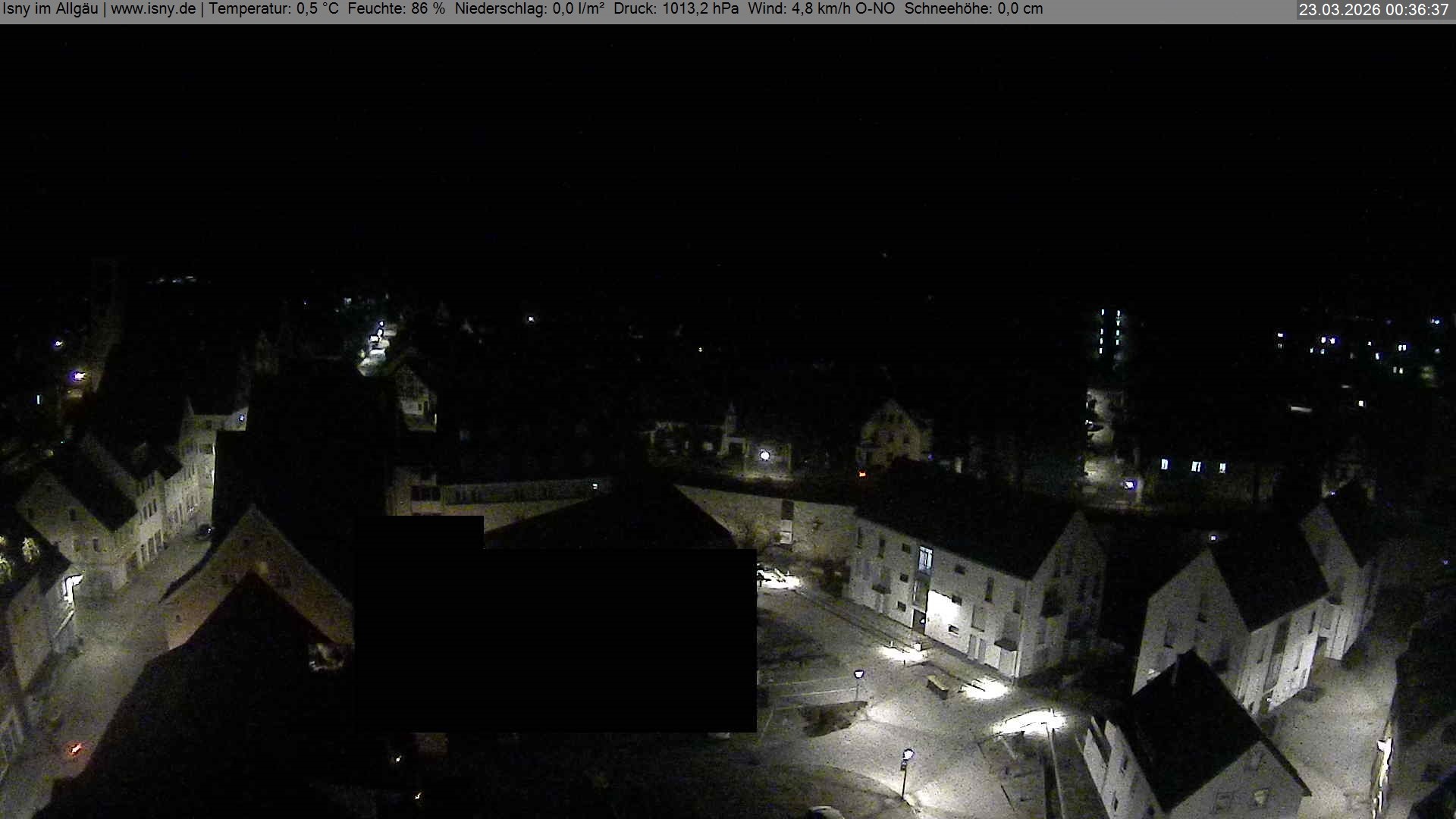 Archiv Foto Webcam Isny im Allgäu - Blick auf die Kirche St. Maria