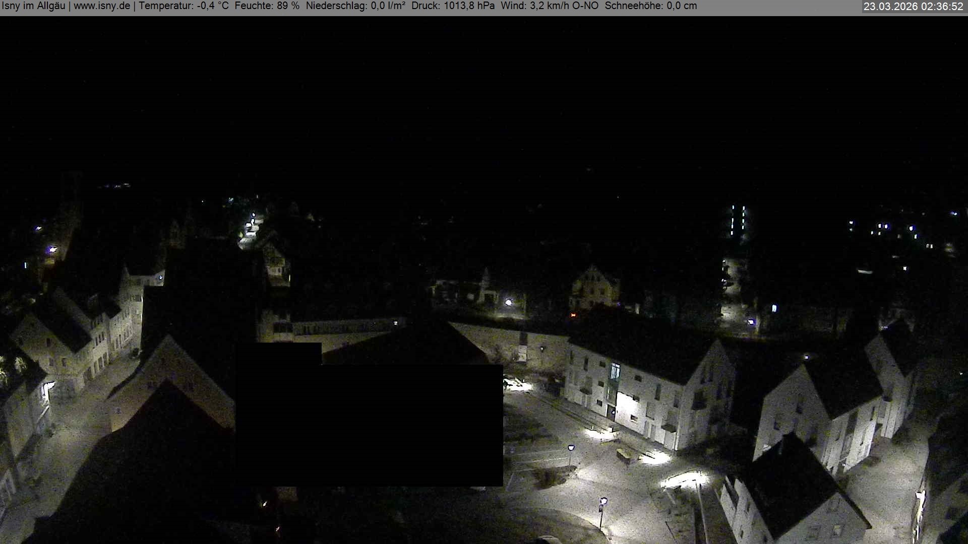 Archiv Foto Webcam Isny im Allgäu - Blick auf die Kirche St. Maria