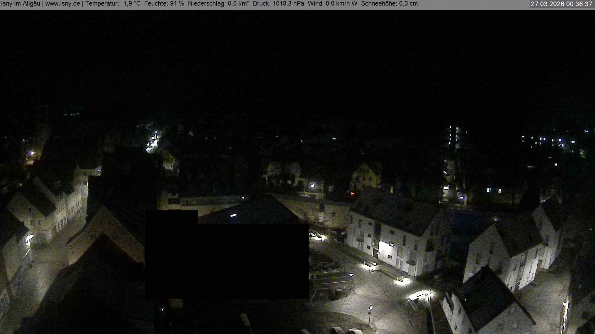 Archiv Foto Webcam Isny im Allgäu - Blick auf die Kirche St. Maria