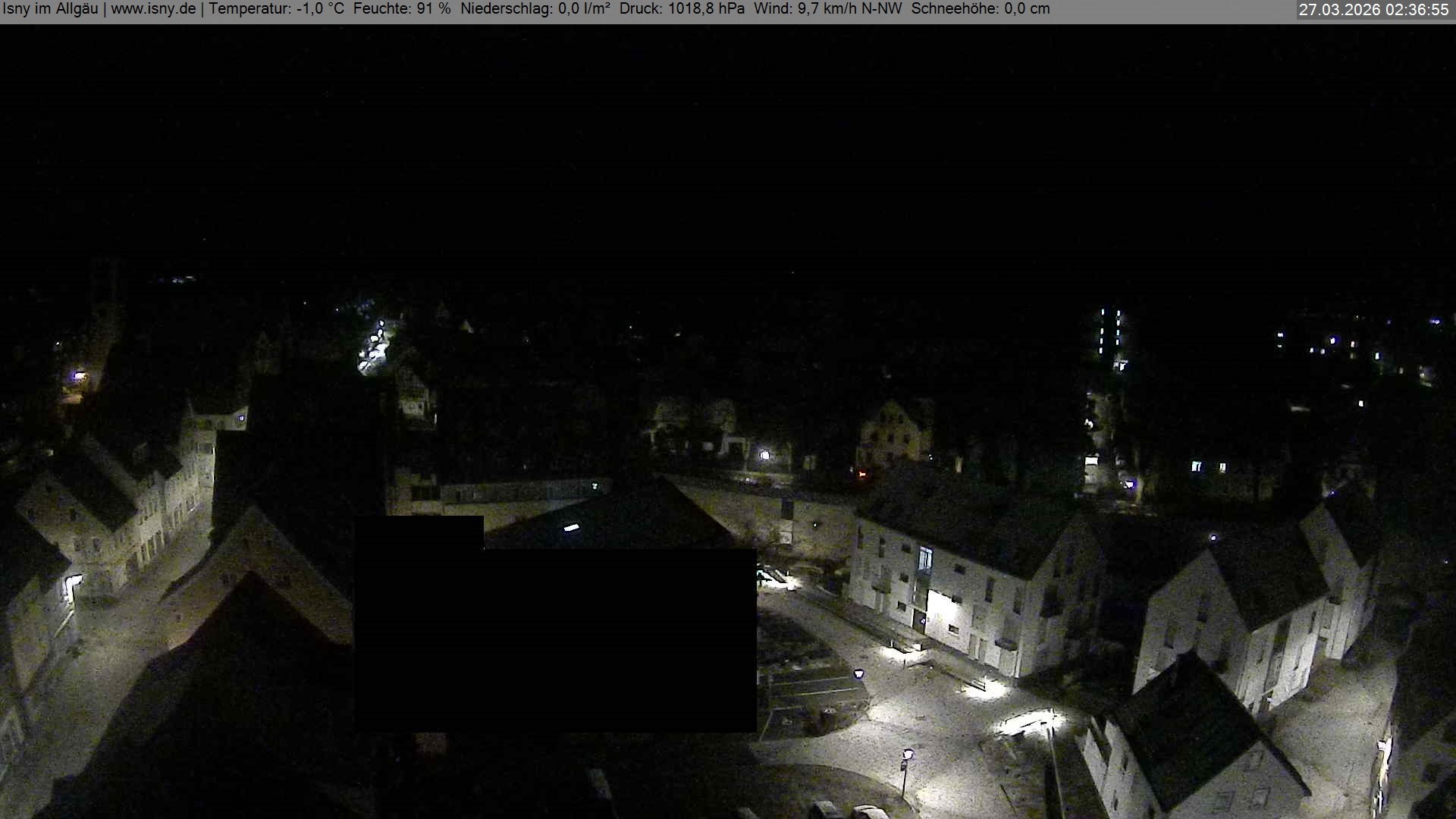 Archiv Foto Webcam Isny im Allgäu - Blick auf die Kirche St. Maria