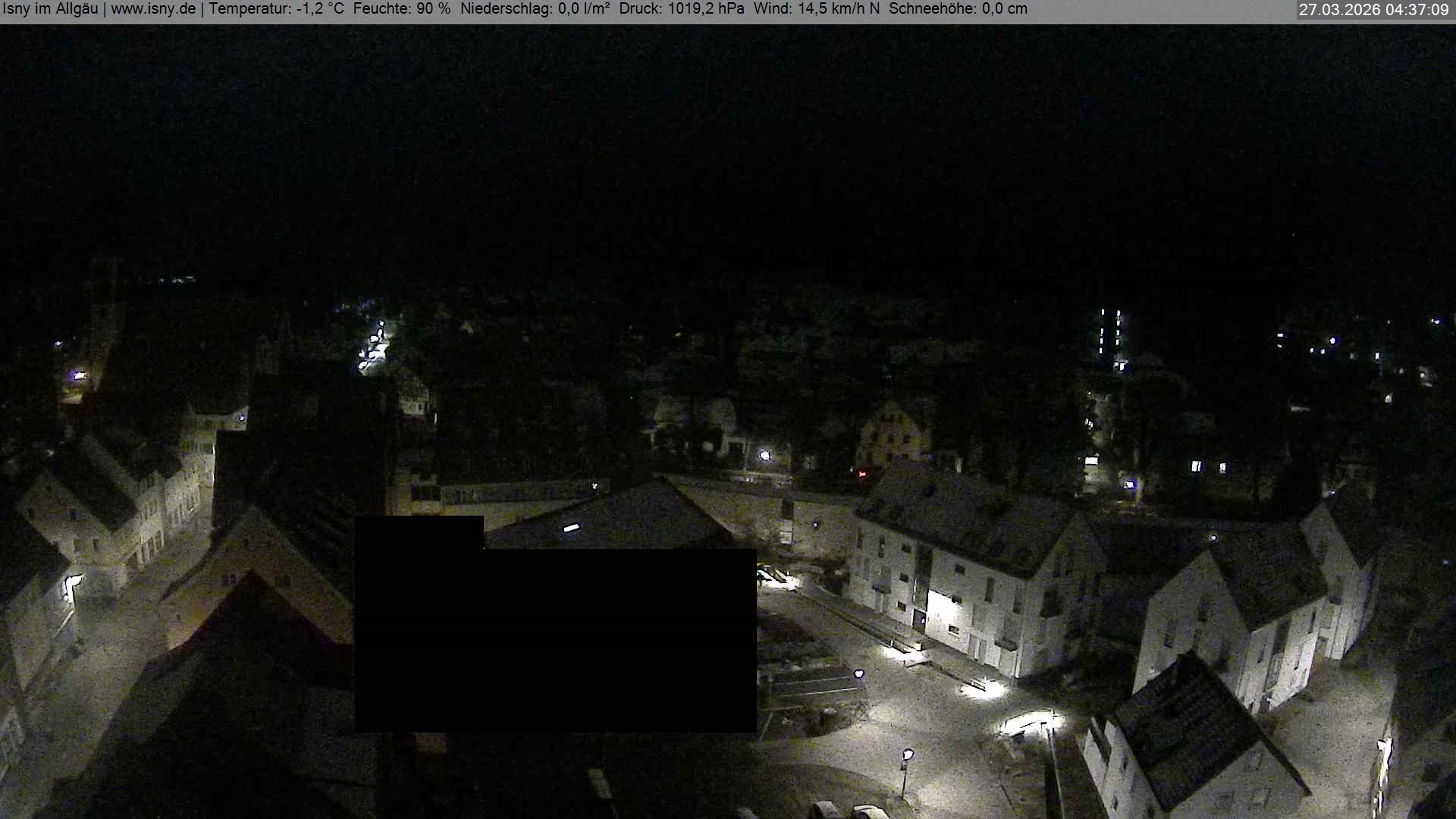 Archiv Foto Webcam Isny im Allgäu - Blick auf die Kirche St. Maria