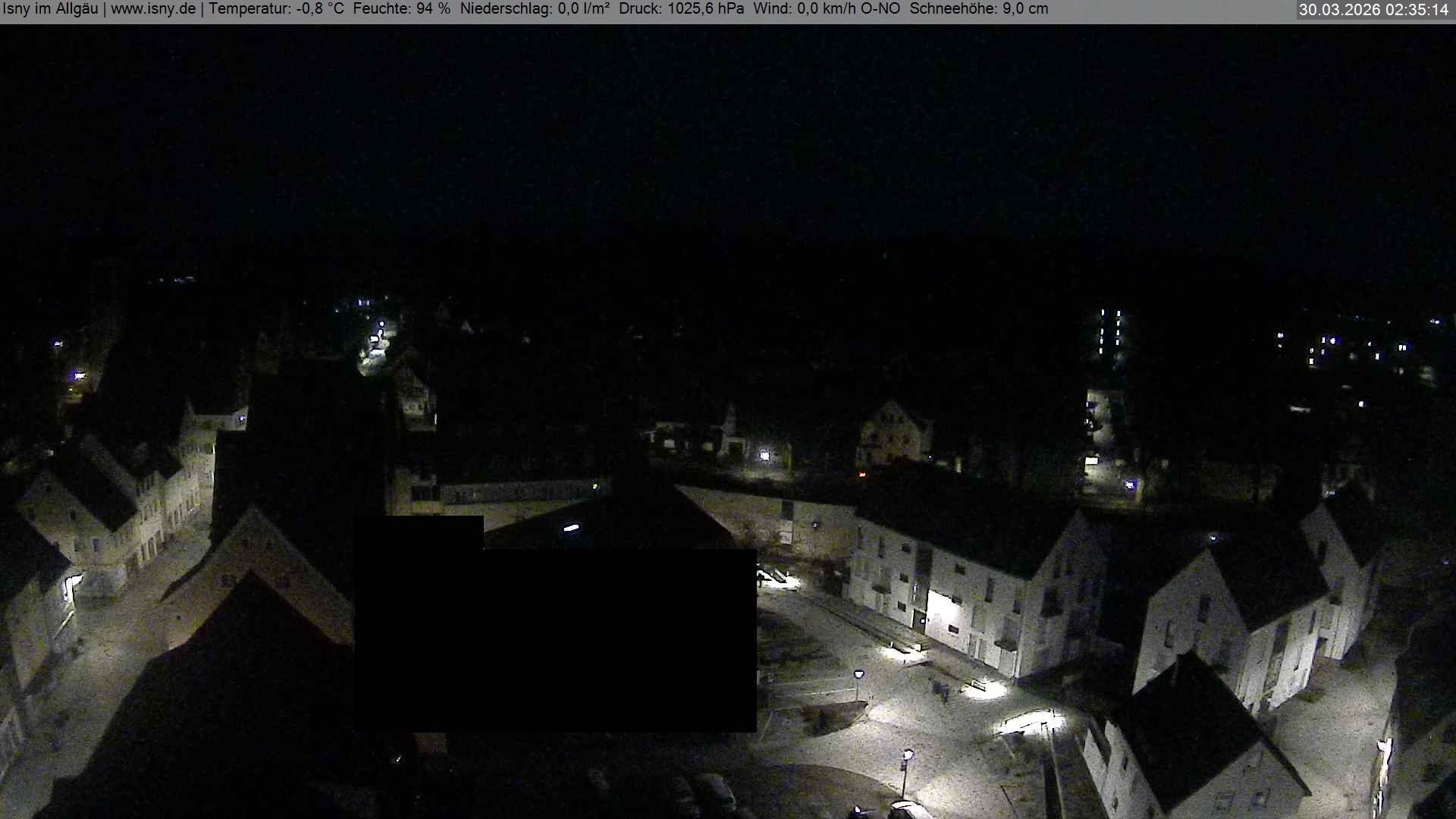 Archiv Foto Webcam Isny im Allgäu - Blick auf die Kirche St. Maria