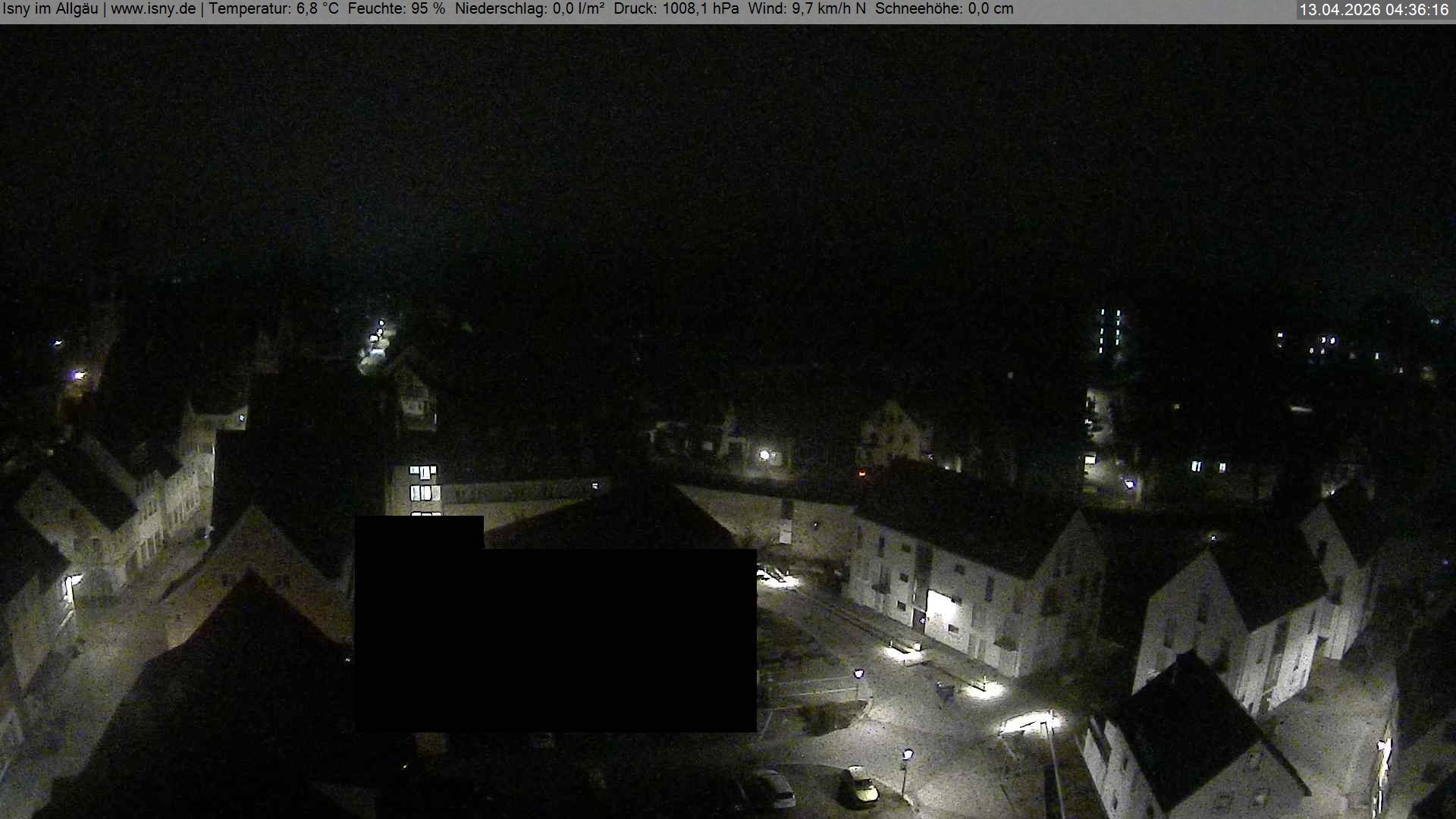 Archiv Foto Webcam Isny im Allgäu - Blick auf die Kirche St. Maria