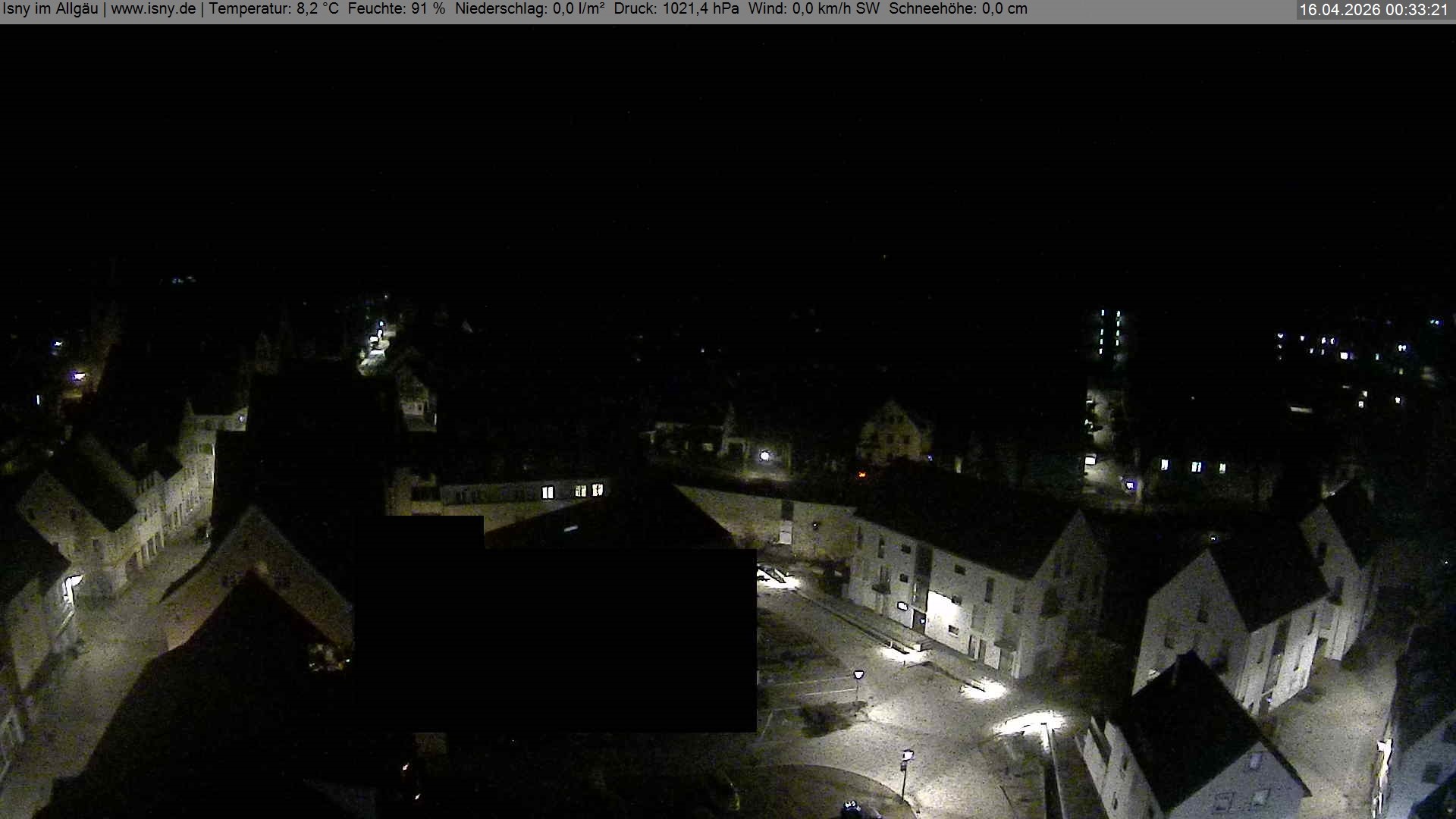 Archiv Foto Webcam Isny im Allgäu - Blick auf die Kirche St. Maria