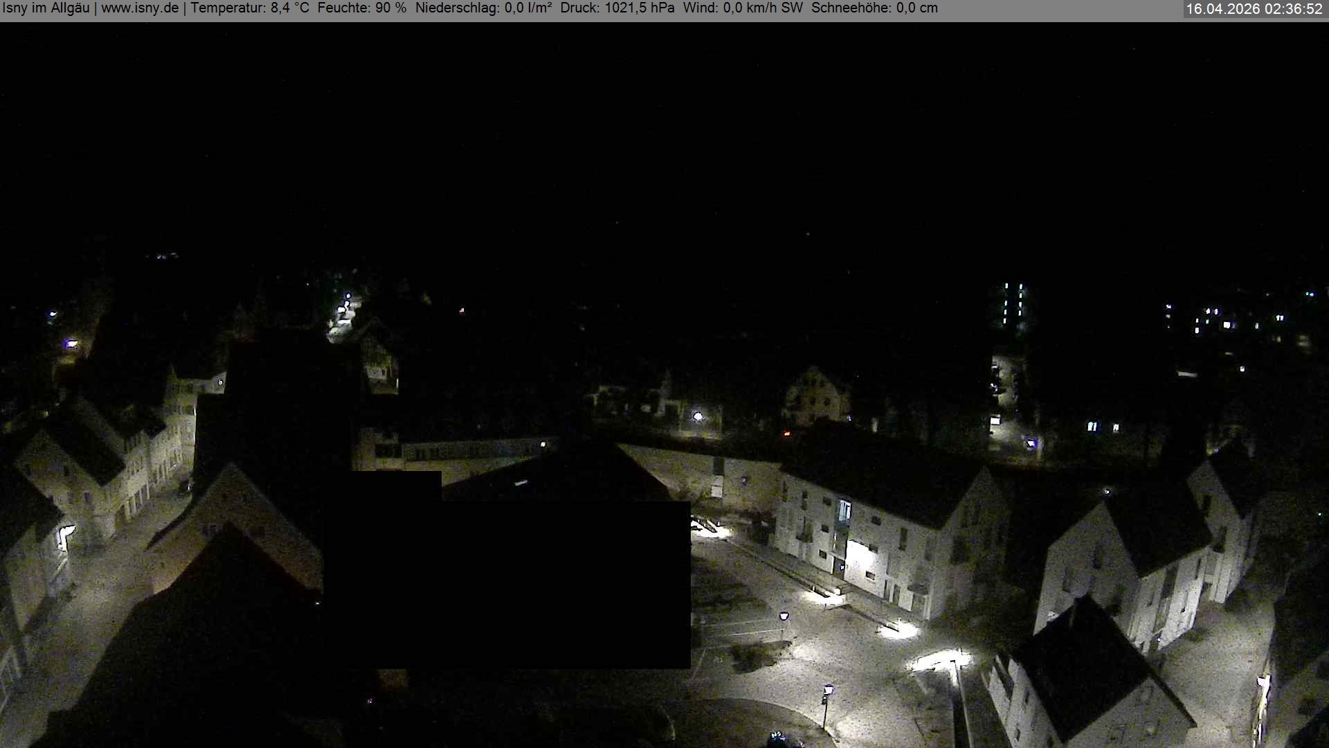 Archiv Foto Webcam Isny im Allgäu - Blick auf die Kirche St. Maria