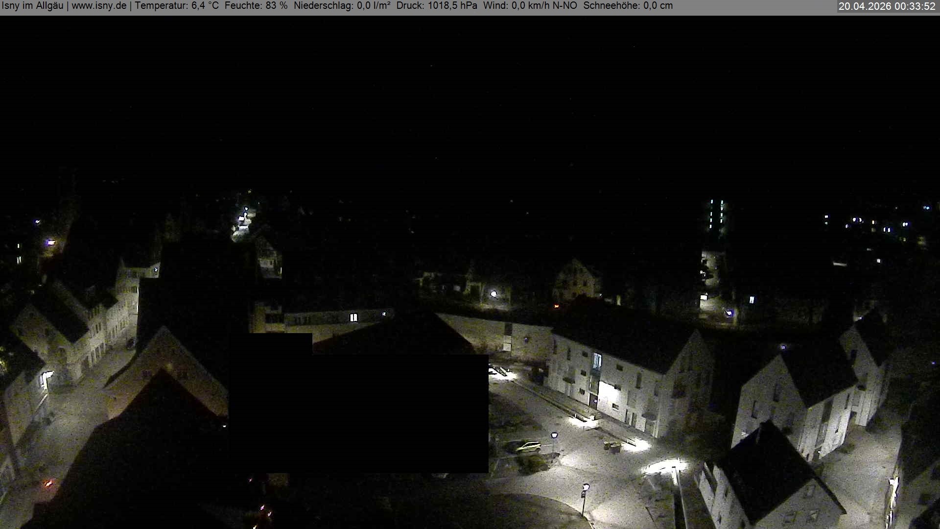 Archiv Foto Webcam Isny im Allgäu - Blick auf die Kirche St. Maria