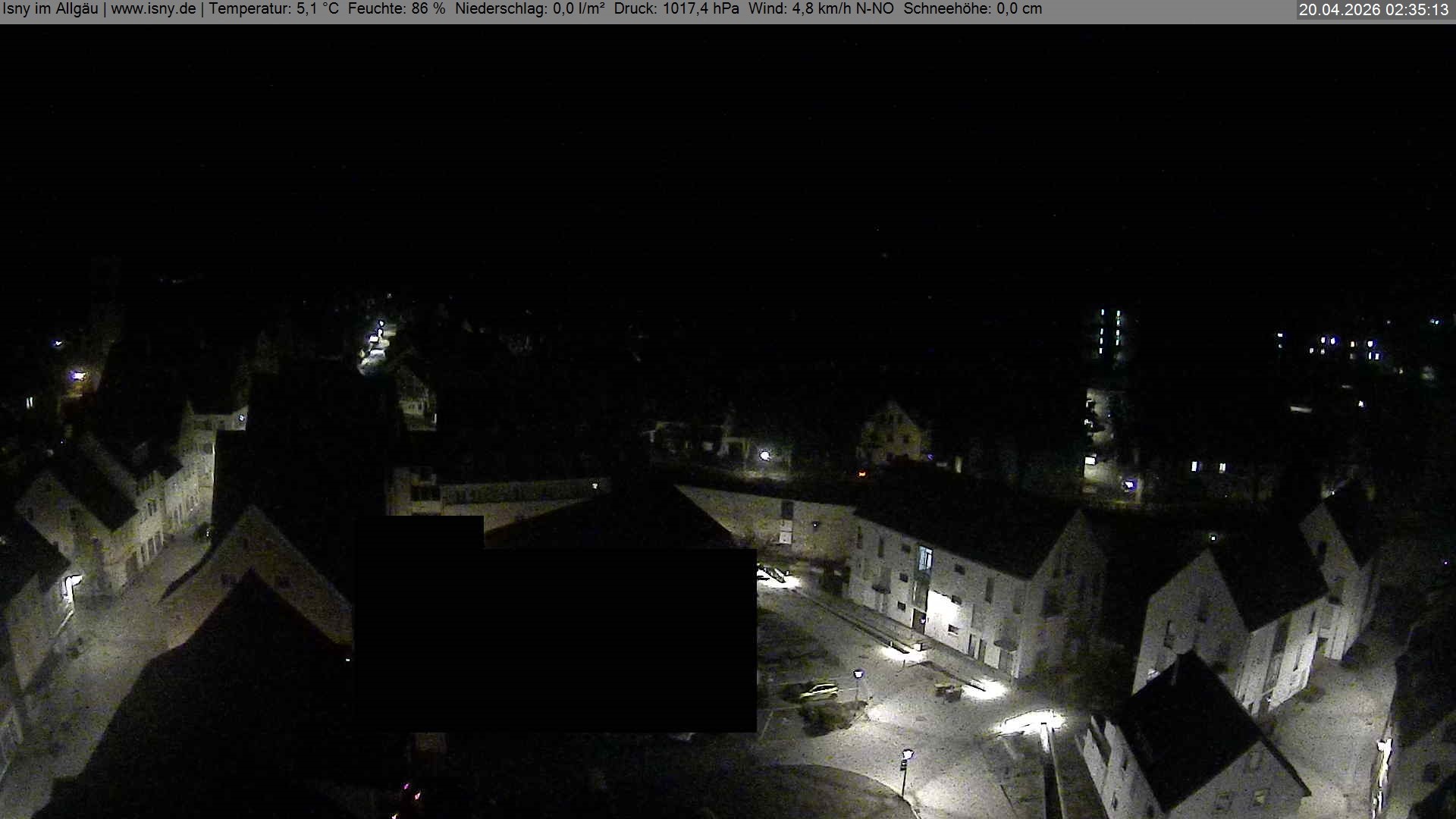 Archiv Foto Webcam Isny im Allgäu - Blick auf die Kirche St. Maria