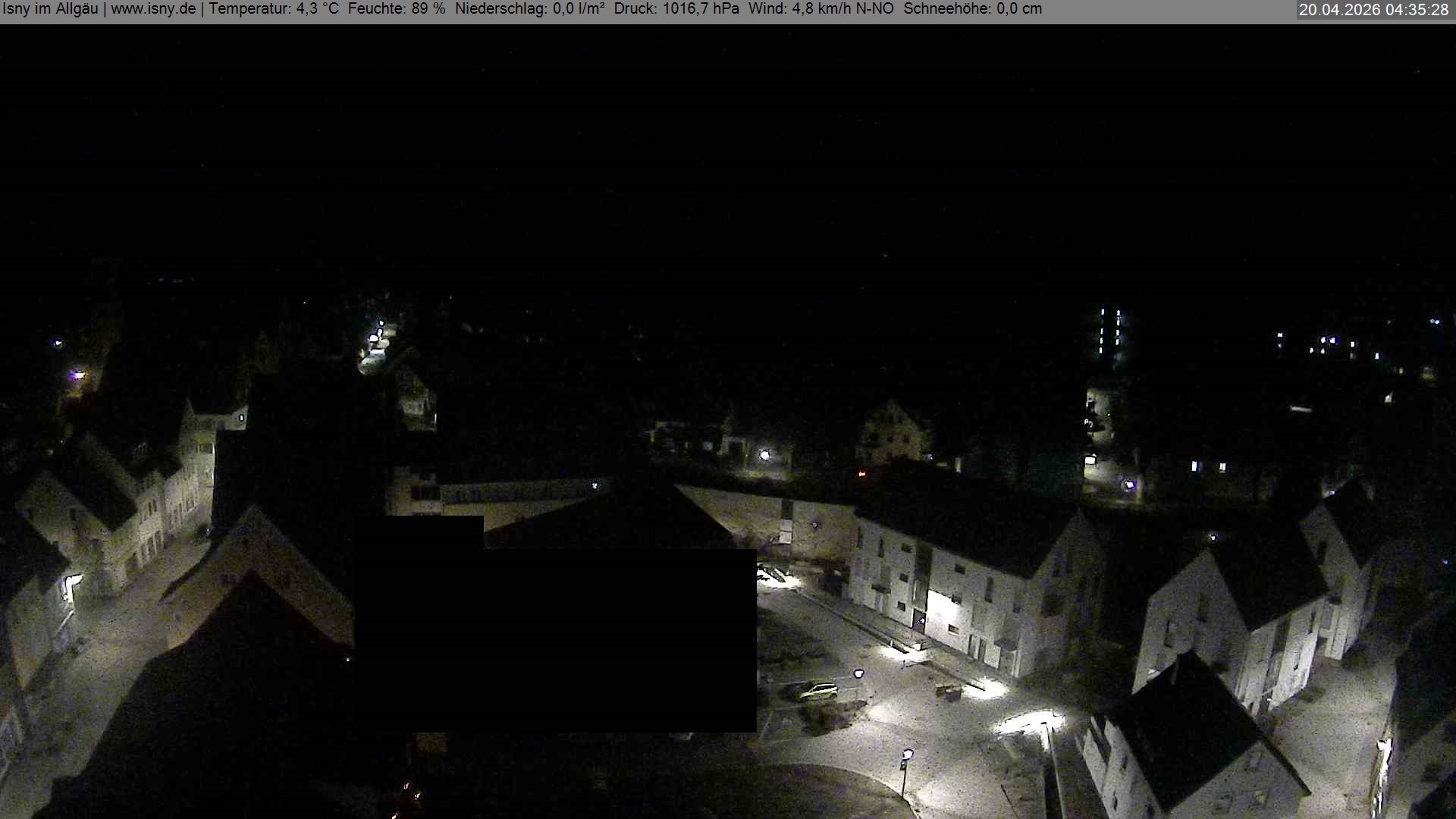 Archiv Foto Webcam Isny im Allgäu - Blick auf die Kirche St. Maria