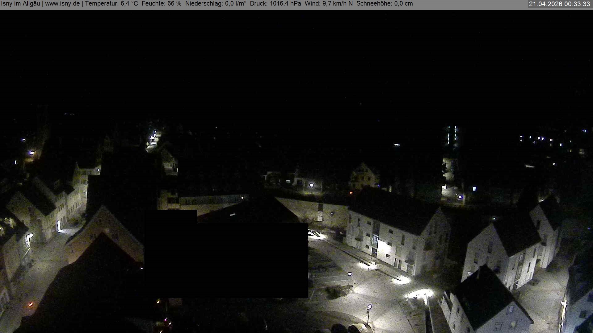 Archiv Foto Webcam Isny im Allgäu - Blick auf die Kirche St. Maria