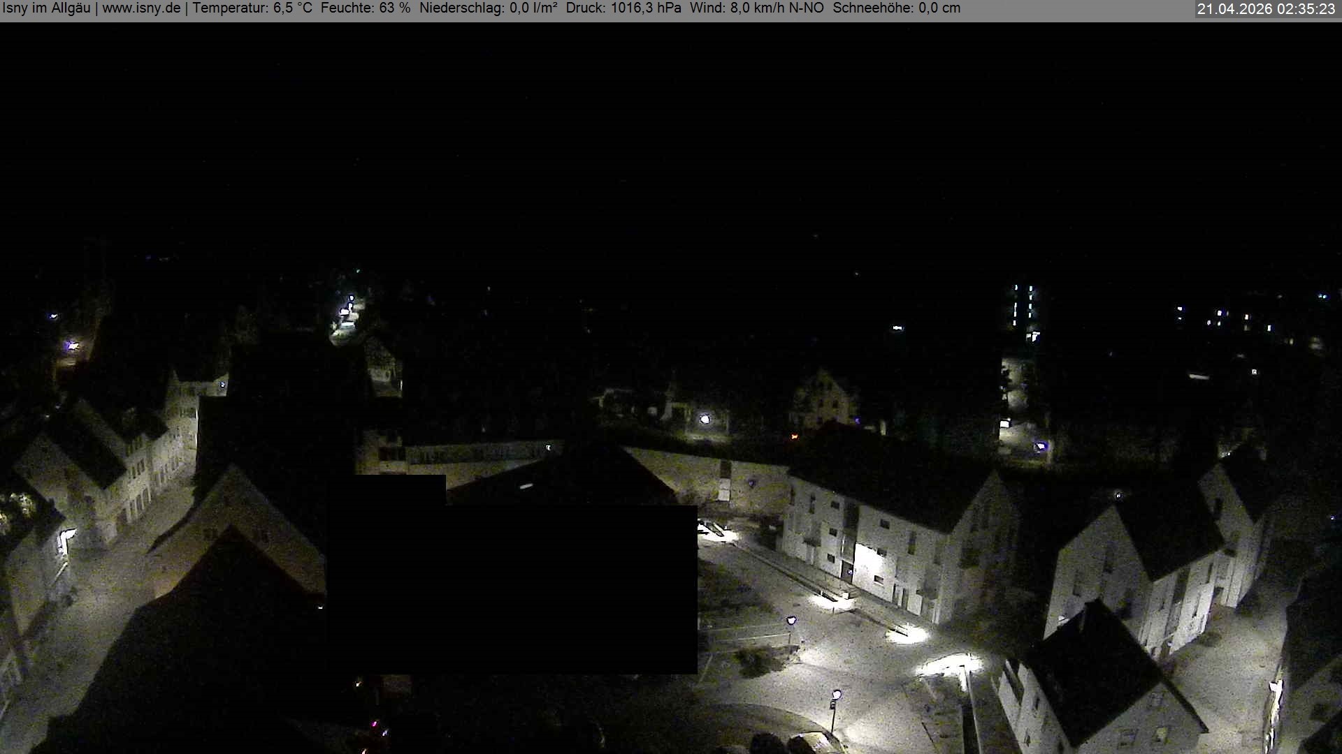 Archiv Foto Webcam Isny im Allgäu - Blick auf die Kirche St. Maria