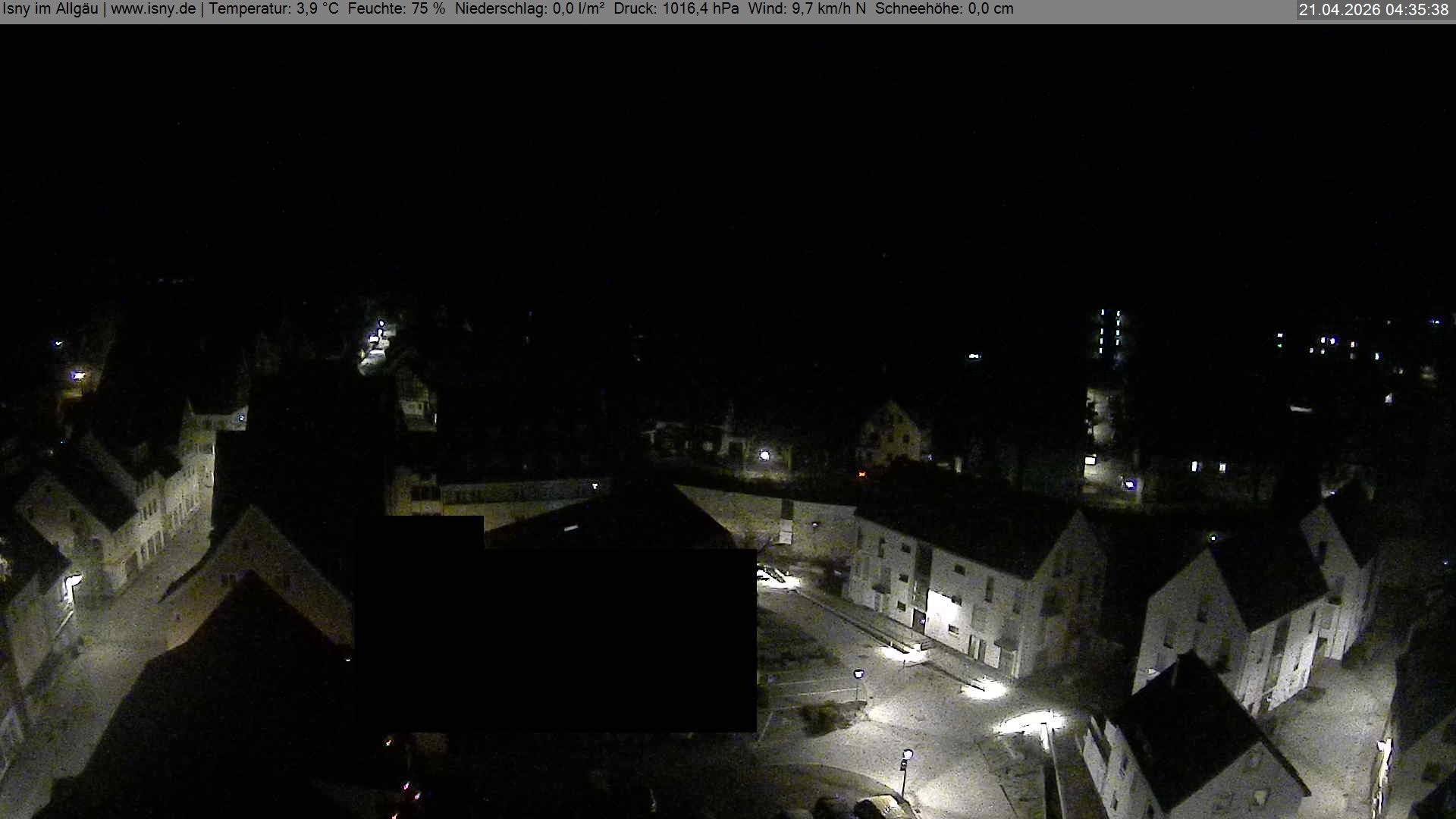 Archiv Foto Webcam Isny im Allgäu - Blick auf die Kirche St. Maria