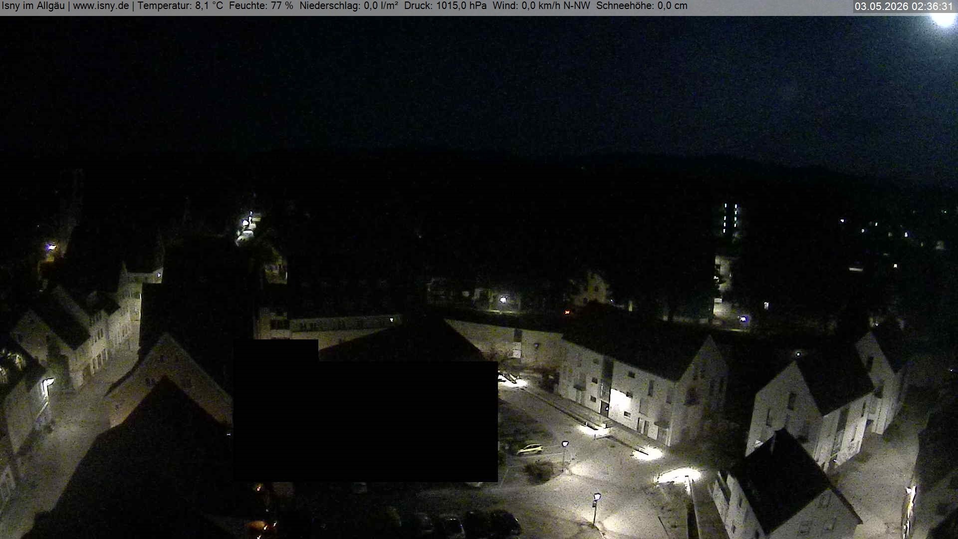 Archiv Foto Webcam Isny im Allgäu - Blick auf die Kirche St. Maria